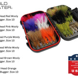 Wooly Bugger Fly Assortment, 36 Flies | Fly Box | Wild Water Fly Fishing