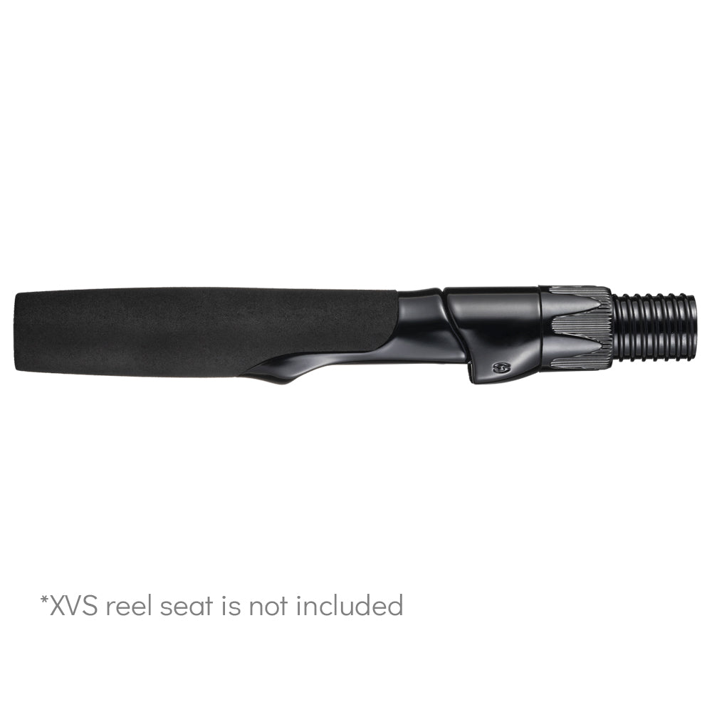 Black EVA fishing rod grip with threaded reel seat end