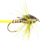 Beaded Stonefly, size 12 | Yellow | Qty. 6 | Wild Water Fly Fishing