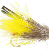 Marabou Muddler Minnow, Size 8 | Yellow | Qty. 6 | Wild Water Fly Fishing