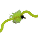 Tungsten Bead Head Squirmy Worm 2.0, Size 12 | Yellow | Qty. 6 | Wild Water Fly Fishing
