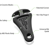 Line Cutterz Ceramic Blade Zipper Pull - Black