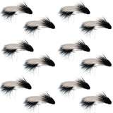 Galloup's Zoo Cougar Black Streamer Fly - 12 Flies Size 4