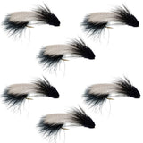 Galloup's Zoo Cougar Black Streamer Fly - 6 Flies Size 4