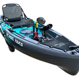 9.5ft Raptor Modular Fin Drive Pedal Fishing Kayak | 380lbs Capacity | 2 Piece