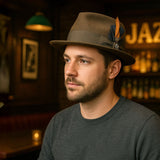 Wool Felt Fedora Hat Classic Roma Stingy