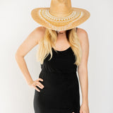 Gold Cascading Beaded Hat Necklace