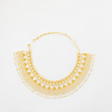 Gold Beaded Hat Necklace