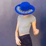 Black Beaded Hat Necklace