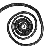 Bullwhip – Handmade Real Leather Bullwhip by KBS Knives Store (Snake Black, 4ft to 16ft)