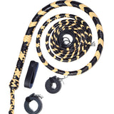 Indiana Jones Bullwhip – Real Yellow & Black Leather Bullwhip by KBS Knives Store (4ft–16ft)