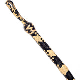 Indiana Jones Bullwhip – Real Yellow & Black Leather Bullwhip by KBS Knives Store (4ft–16ft)