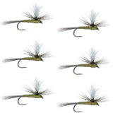 Blue Wing Olive BWO Parachute Dry Fly - 6 Flies Size 18