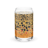 Brown Trout Splatter Paint - Can-shaped Glass