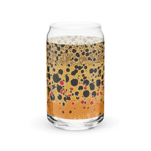 Brown Trout Splatter Paint - Can-shaped Glass