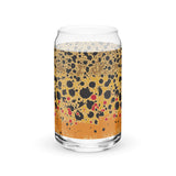 Brown Trout Splatter Paint - Can-shaped Glass