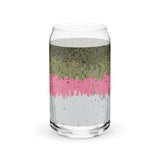 Rainbow Trout Splatter Paint - Can-shaped Glass