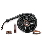 Leather Whips for Sale – Choco Black Cowboy Bullwhip by KBS Knives Store (4ft–16ft)