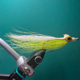 Clouser Minnow - Chartreuse/White