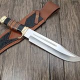 Crocodile Dundee Knife for Sale – 16" D2 Steel Bowie with Leather Sheath