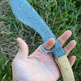 Handmade Gurkha Military Kukri Knife Damascus 12"