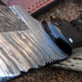 Custom Handmade Deer Skinning Knife – 8.5 Inches Damascus Steel