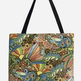 Boho Bass Canvas Tote