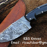 Custom Handmade Deer Skinning Knife – 8.5 Inches Damascus Steel