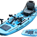 9.8ft Rogue Modular Propeller Drive Pedal Fishing Kayak | 400lbs Capacity | 2 Piece