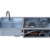 Hitch Kitchen Insert with Sink, Dual Burners & Water Pump
