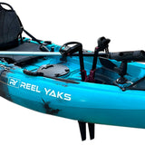 9.5ft Raptor Modular Fin Drive Pedal Fishing Kayak | 380lbs Capacity | 2 Piece
