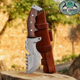 Weyland Tracker Knife – Handmade Damascus Survival Blade with Rosewood Handle