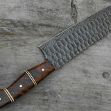 Custom Forged Damascus Cleaver Knife