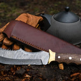 Custom Handmade Damascus Hunting Knife