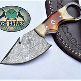 EDC Finger Hole Guthook Skinning Knife