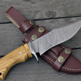 Olive Wood Handle Hunting Knife