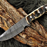 Damascus Hunting Skinner Knife