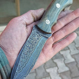 Damascus Hunting Knife