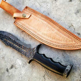 DAMASCUS FORGED BOWIE KNIFE