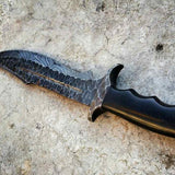 DAMASCUS FORGED BOWIE KNIFE