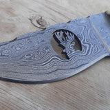 Damascus Wire-cut Blade Hunting Skinner Knife
