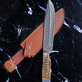 Damascus Bowie Knife