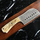 Custom Handmade Damascus Steel Cleaver Knife