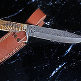 Damascus Bowie Knife