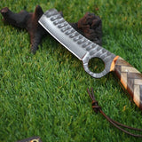 Custom Handmade Bull Cutters with Leather Sheath