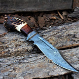Damascus Bowie Knife