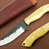 Custom Handmade Hand Forged Carbon Steel Hunting Skinning Knife