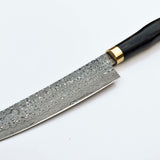 Custom Handmade Raindrop Damascus Steel Chef Knife