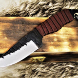 Custom Handmade Hand Forged Carbon Steel Hunting Skinning Knife