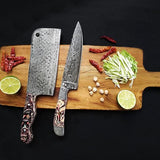 DAMASCUS CHEF KNIVES SET